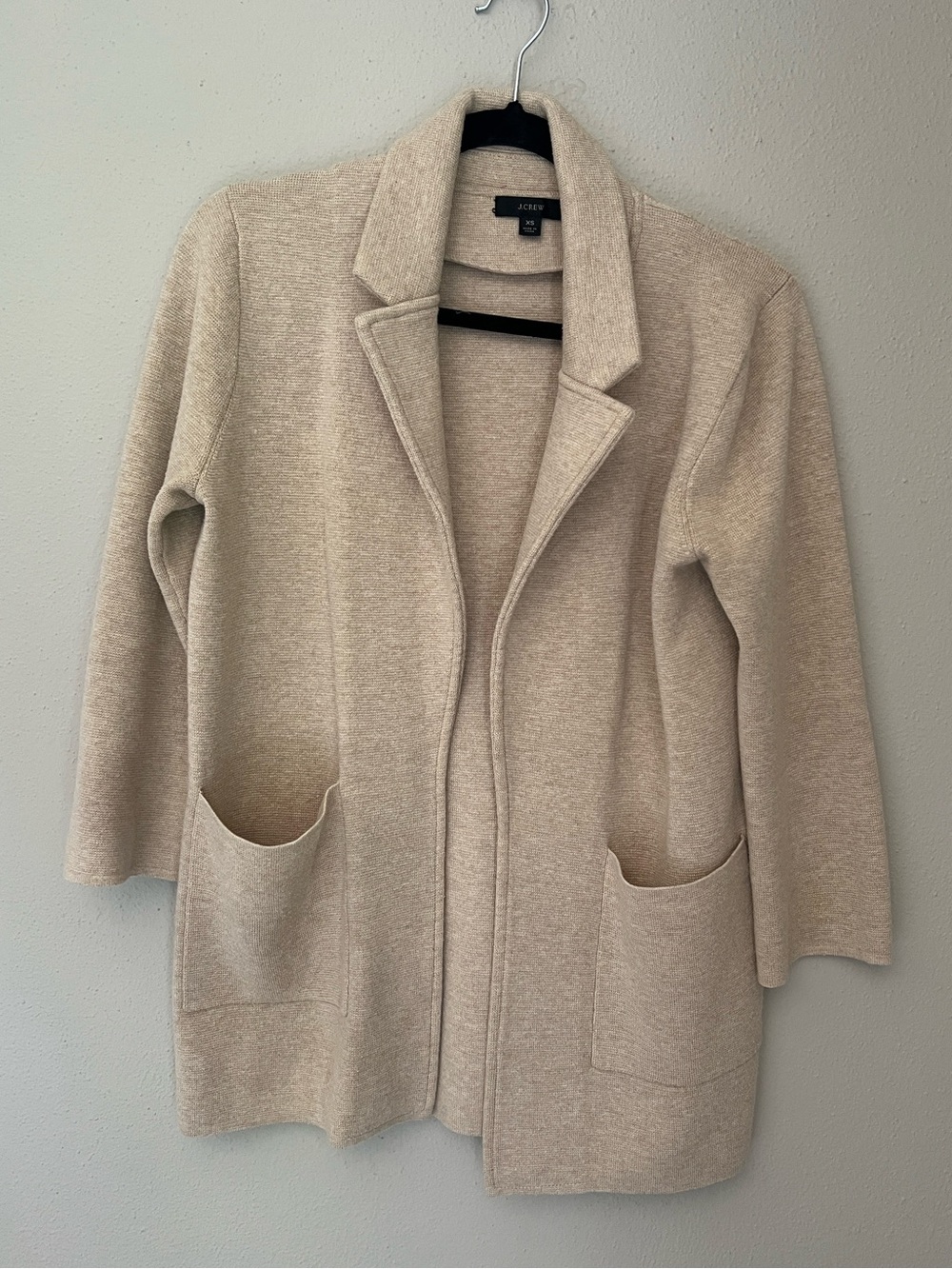 J.Crew Sophie Open-Front Sweater-Blazer